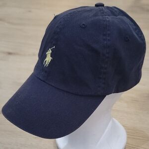 Ralph Lauren Dark Blue Polo Cap with Leather Adjuatable Strap